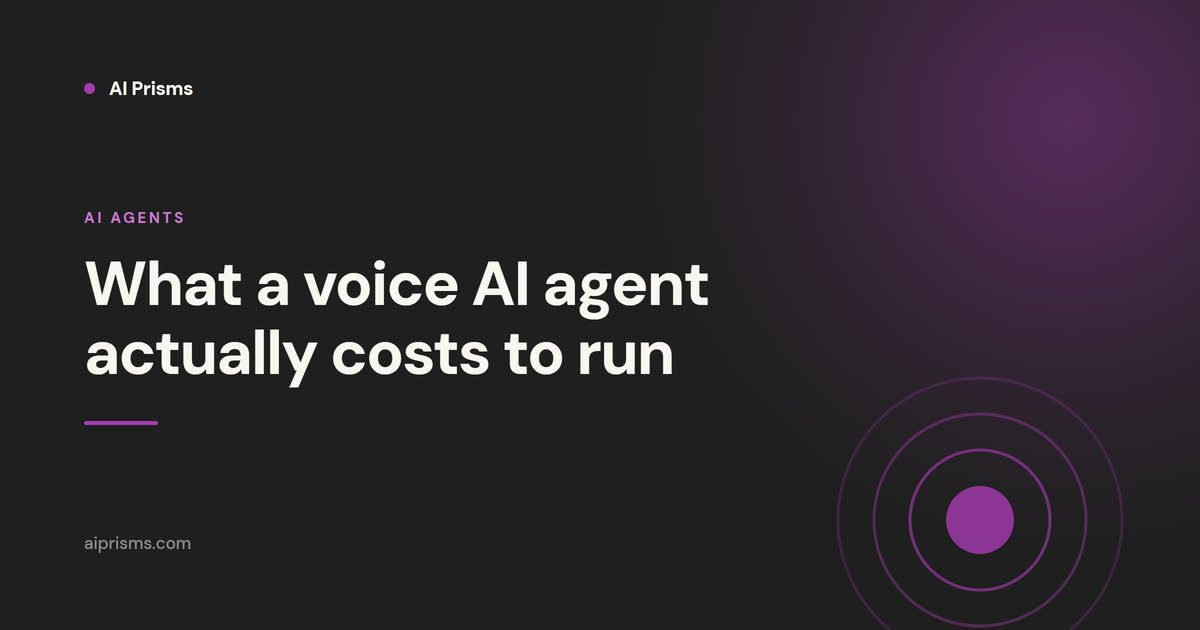 What a voice AI agent actually costs to run